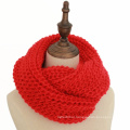 New arrival warm stylish soft solid color unsex woolen yarn plain knitting scarf